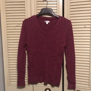 Croft and barrow purple ladies sweater